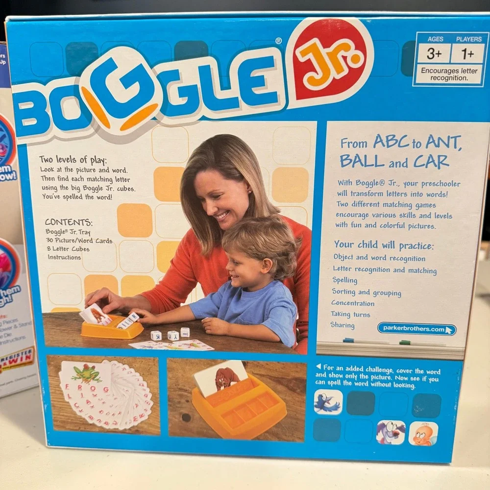 Topple Balancing Game and Boggle Jr. Preschool Matching Game Set‎